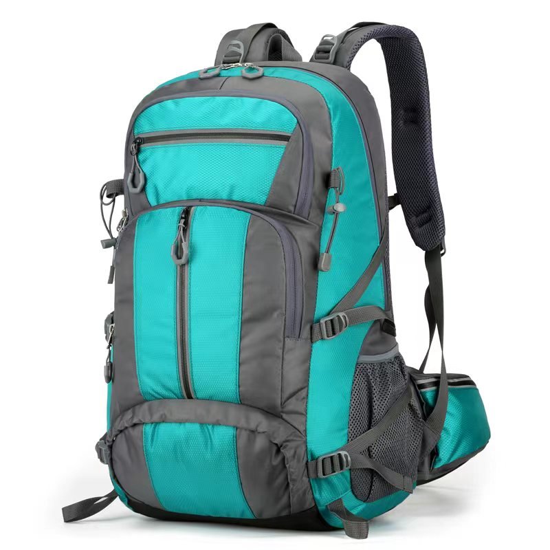 Hiking Backpack – Multi-zip outdoor pack, Teal – custom OEM bag by NORYAQ