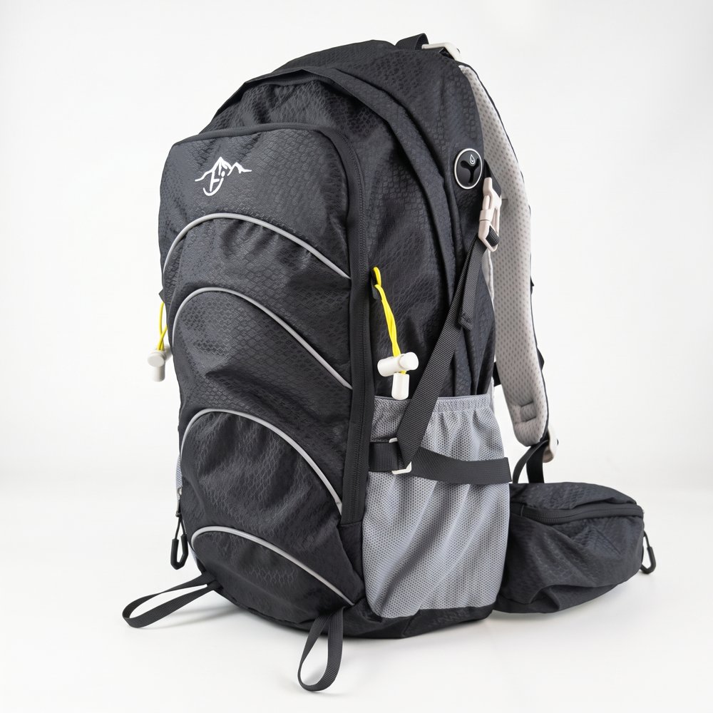 Trail Daypack – Lightweight mountain pack, Black – custom OEM bag by NORYAQ