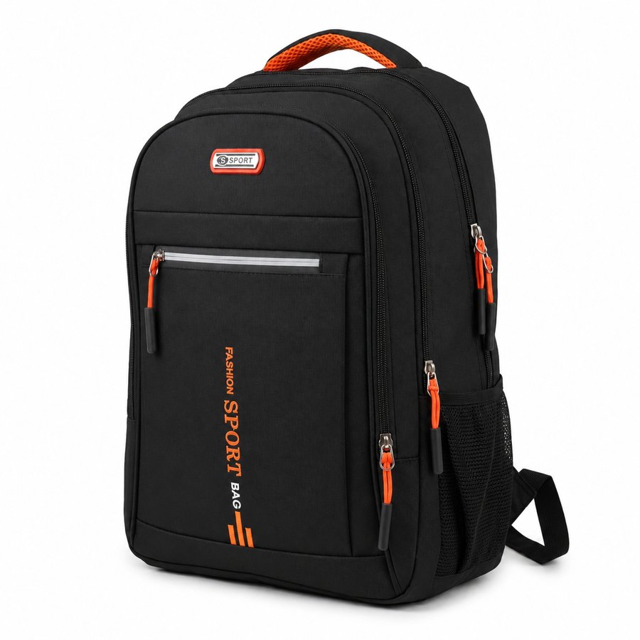 Campus Sport Backpack – Multi-compartment daypack, Orange – custom OEM bag by NORYAQ